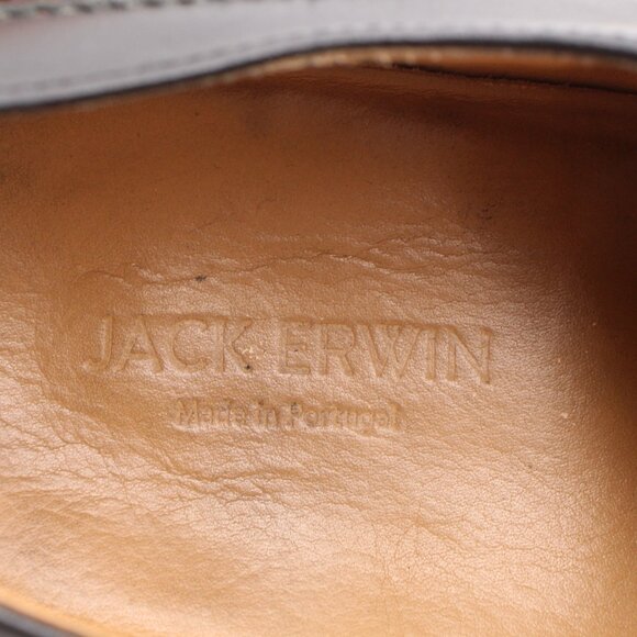 Jack Erwin Black Leather Wingtip Men\'s Size 8.5 Dress Oxfords Dress Shoes main image 7
